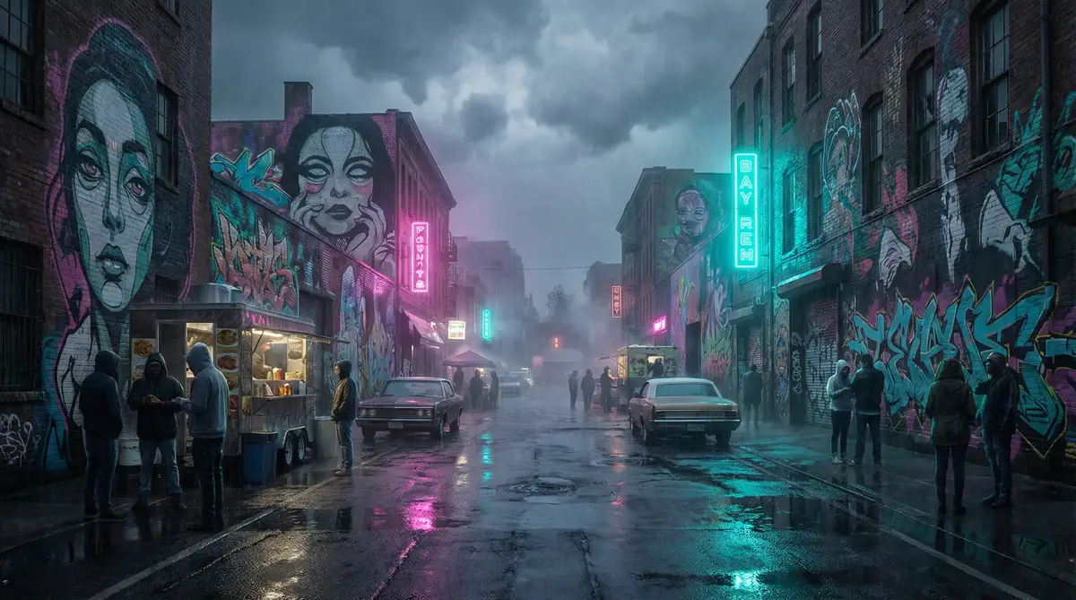黑匣喋血记 - 雨夜壁画街